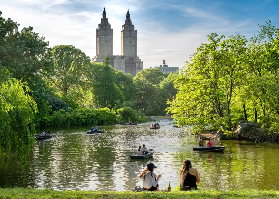 Central Park csónakázás