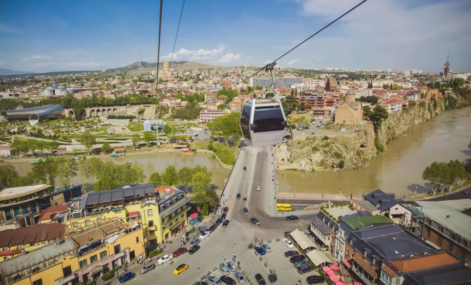 Cable car in Tbilisi