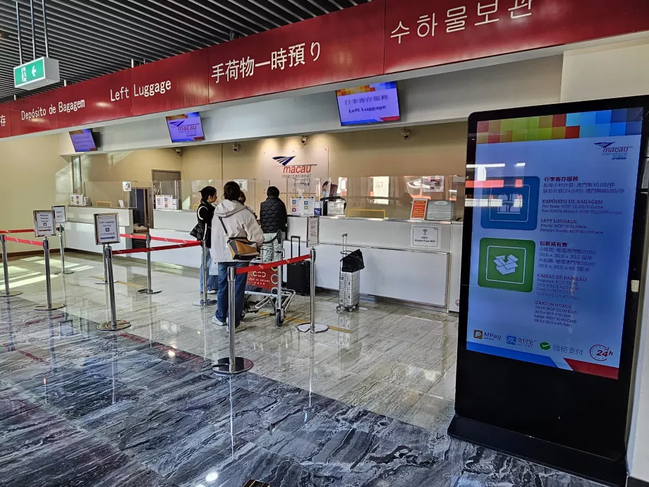 Luggage storage, Macao Airport