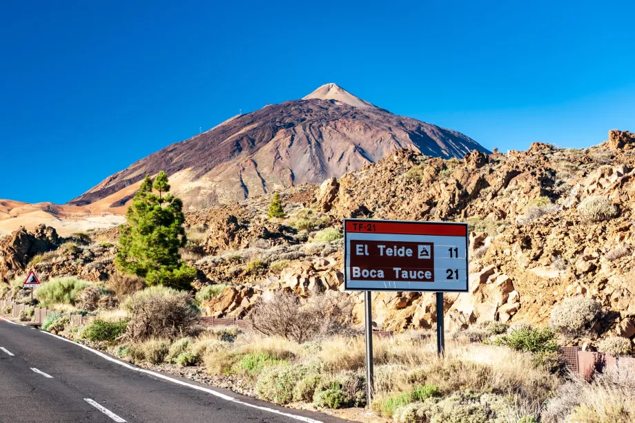 Címke a Teide-re