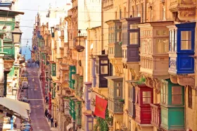 Valletta utcái