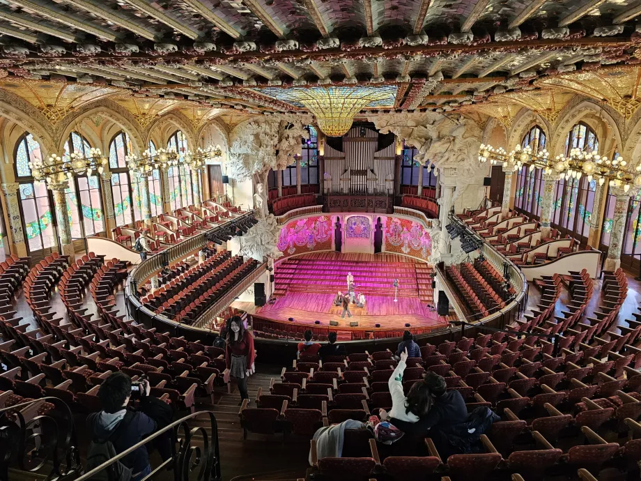 Palau de la Música Catalana, belső tér