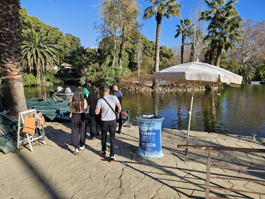 Csónakkölcsönzés, Parc de la Ciutadella