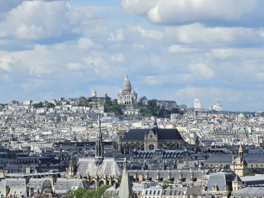 Kilátás a Montmartre-ra a Pantheonból