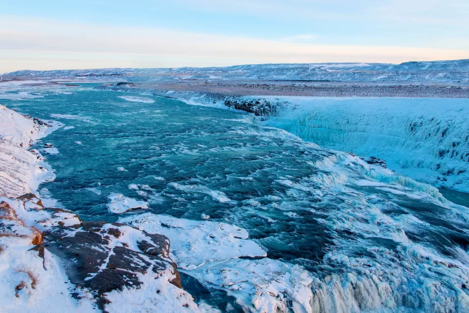 Gullfoss télen