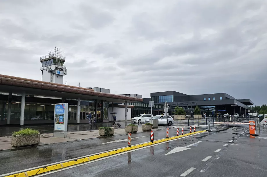 A ljubljanai repülőtér általános látképe