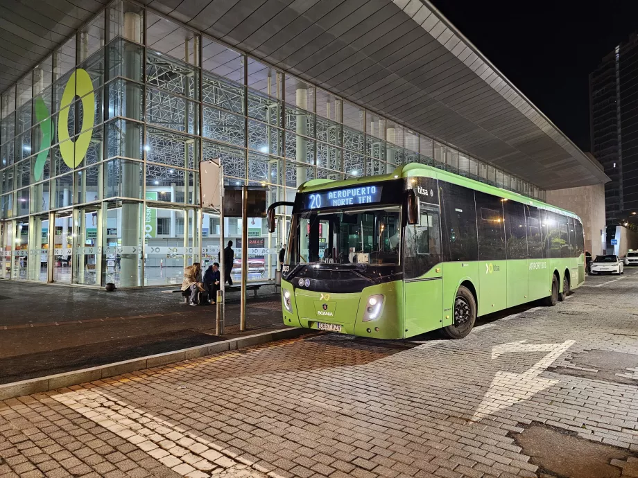 A 20-as busz megállója Santa Cruzban