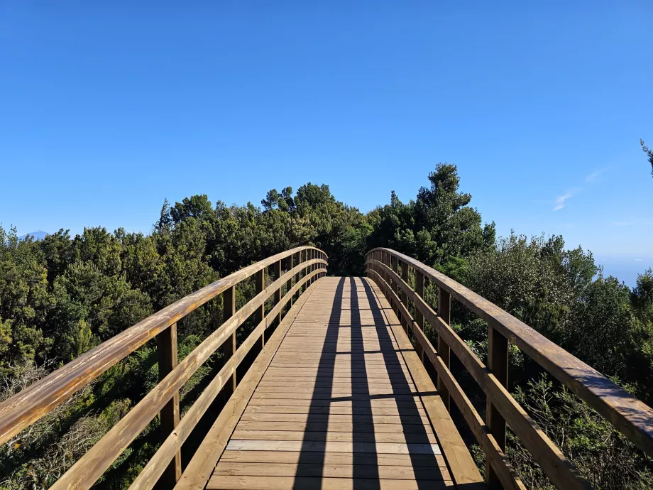 A Mirador del Morro de Agando felé vezető út