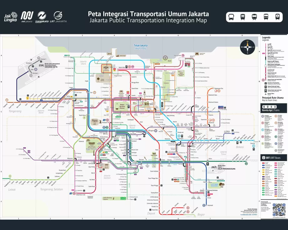 Busz, vonat és metró térkép