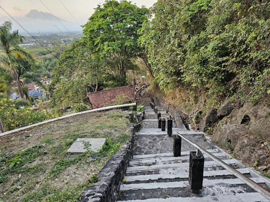 A Ratu Boko palota lépcsője