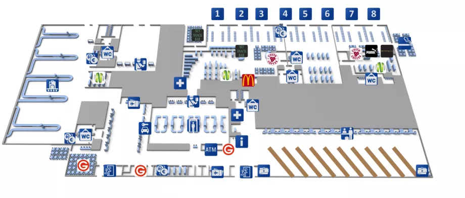 Burgas Airport Map