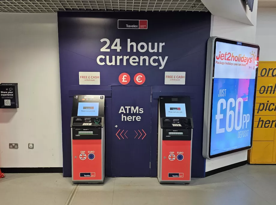 Travelex ATM-ek kedvezőtlen pénzfelvételi feltételekkel