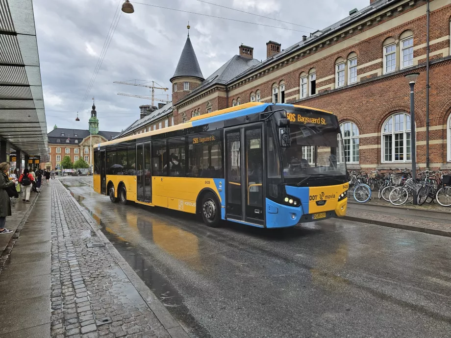 Tömegközlekedési busz Koppenhágában