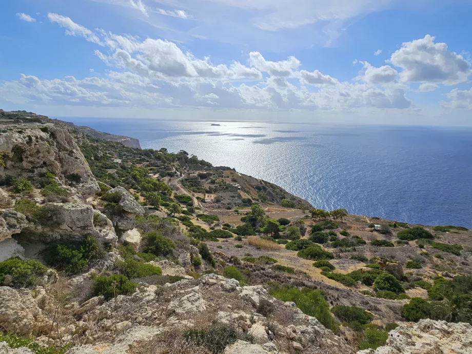 Mezők a Dingli-sziklák mentén