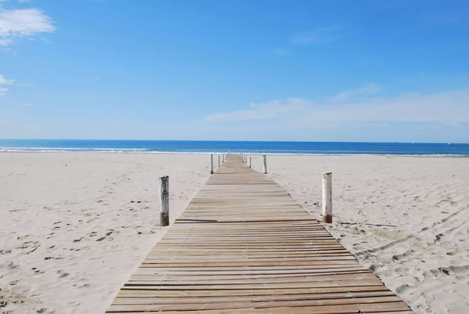 Strand közelében Montpellier