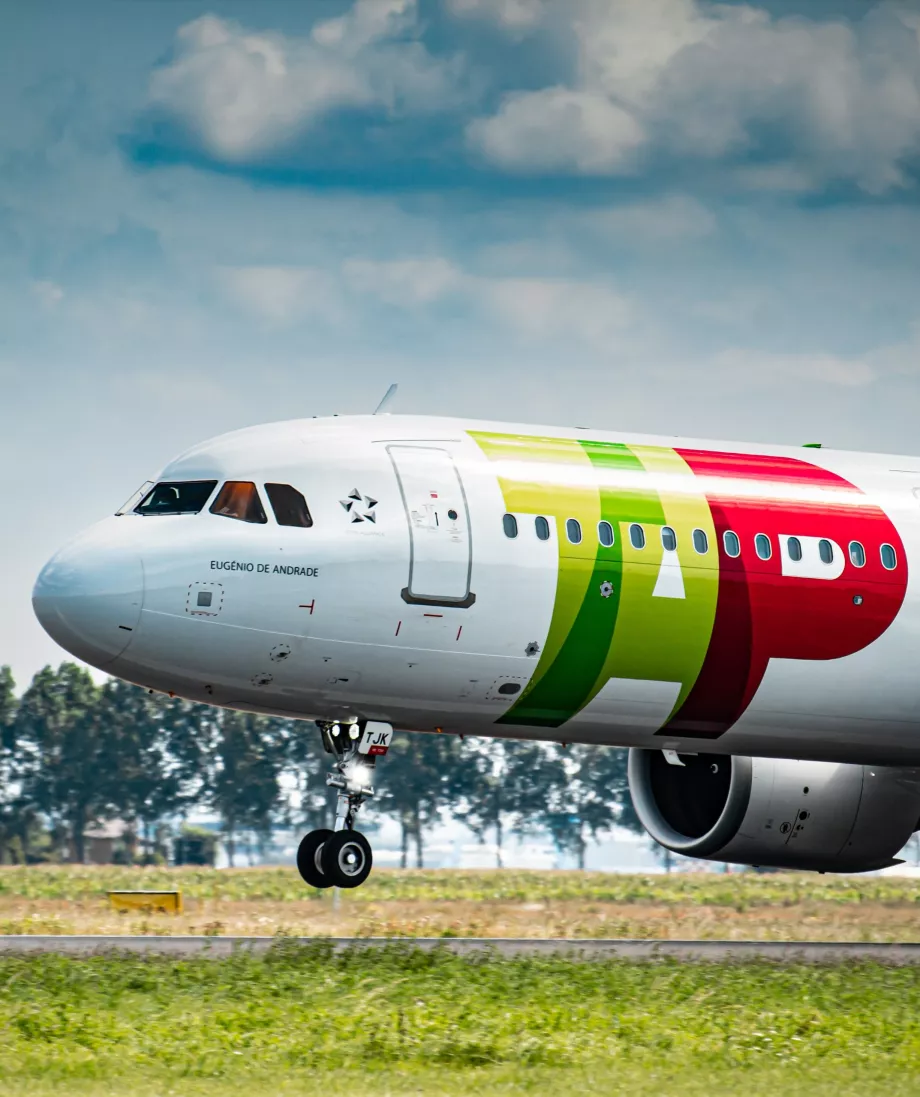 TAP Air Portugal Amszterdam AMS repülőtéren